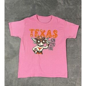Little Girls Pink Texas Longhorns Tshirt 5t